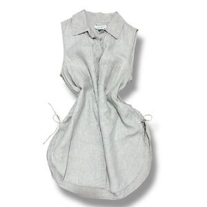 Club Monaco Beige Linen Sleeveless Tunic Top – Small